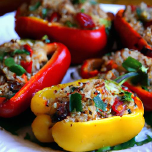 Quinoa-Stuffed Peppers: A Colorful, Nutritious Delight
