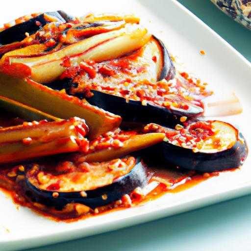 Spicy Sweet Harmony: Gochujang-Glazed Eggplant Delight