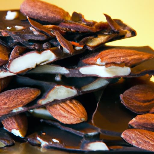 Indulgent Dark Chocolate Bark with ​Crunchy Almonds Delight