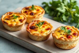 Bite-sized mini crustless quiches, perfect for easy snacking.