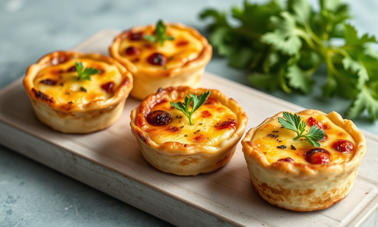 Bite-sized mini crustless quiches, perfect for easy snacking.