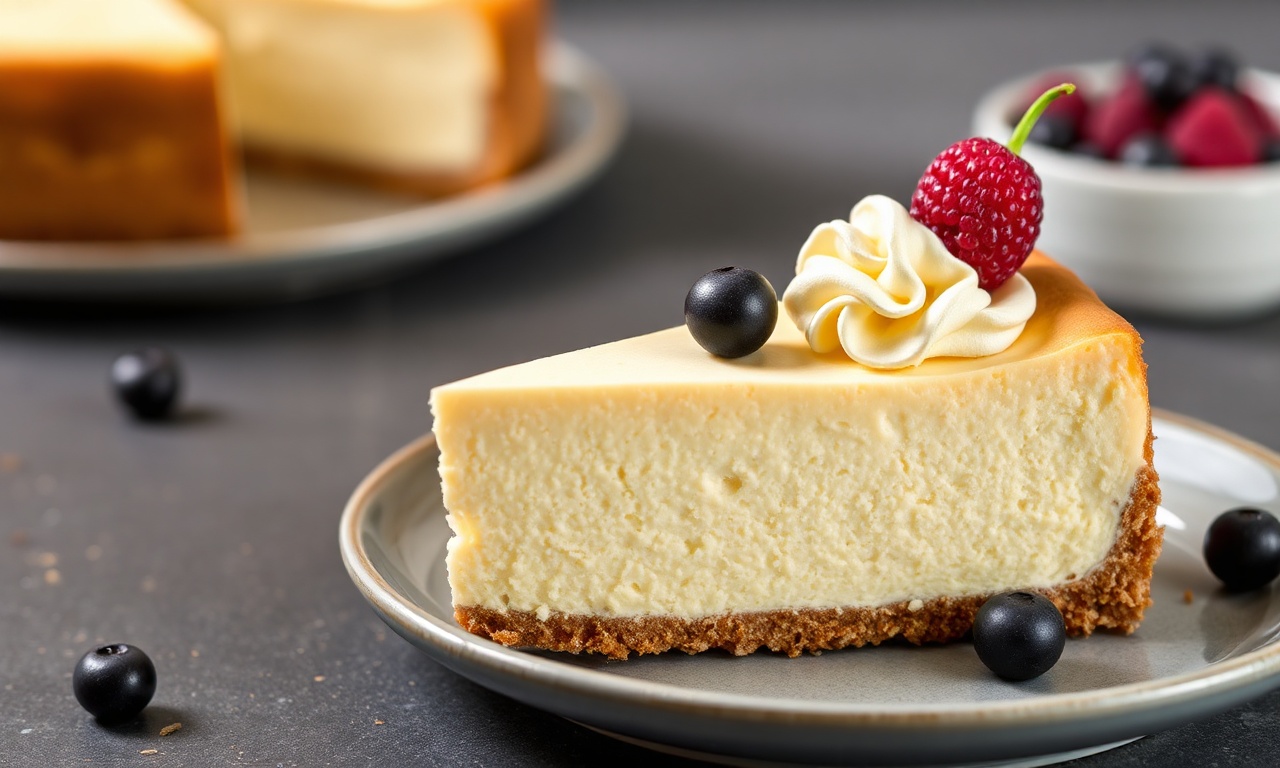 Decadent gluten-free cheesecake slice, perfect for dessert lovers.