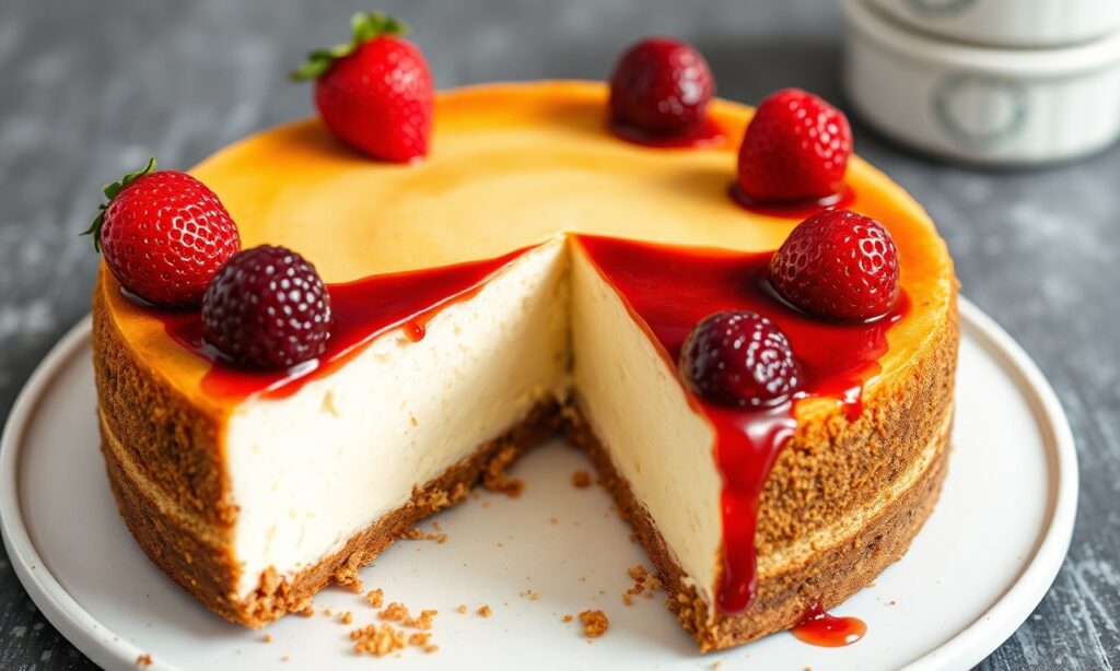 Decadent gluten-free cheesecake slice, tips for perfect texture.