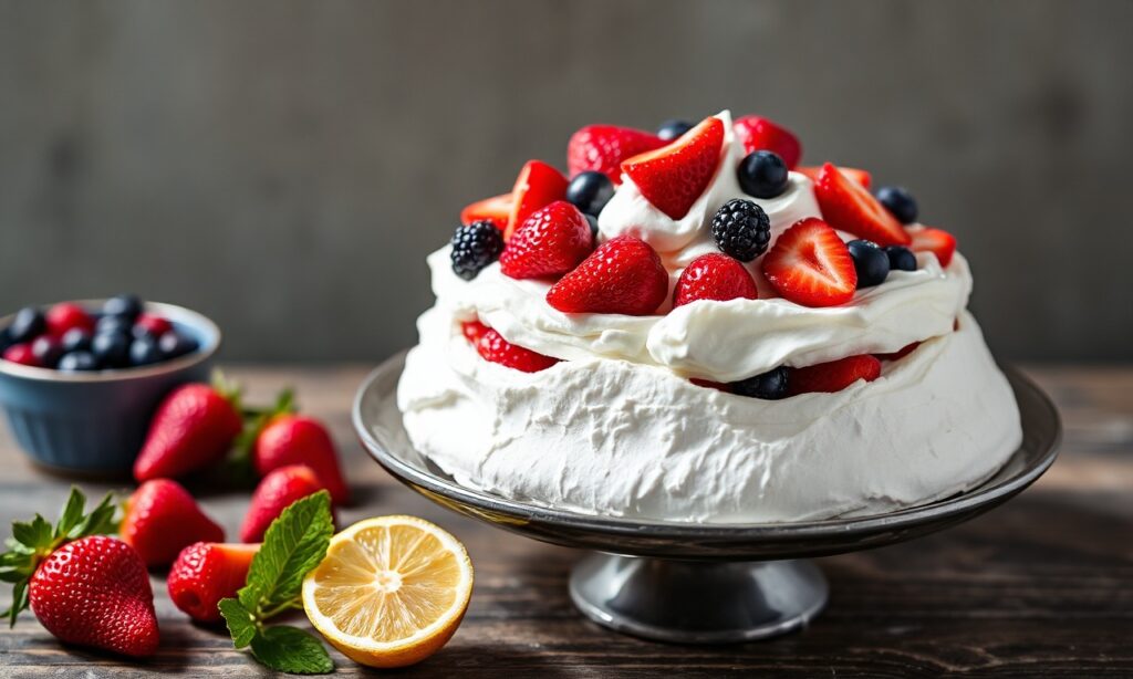 Summer Berry Pavlova: a light, sweet slice of sunshine.