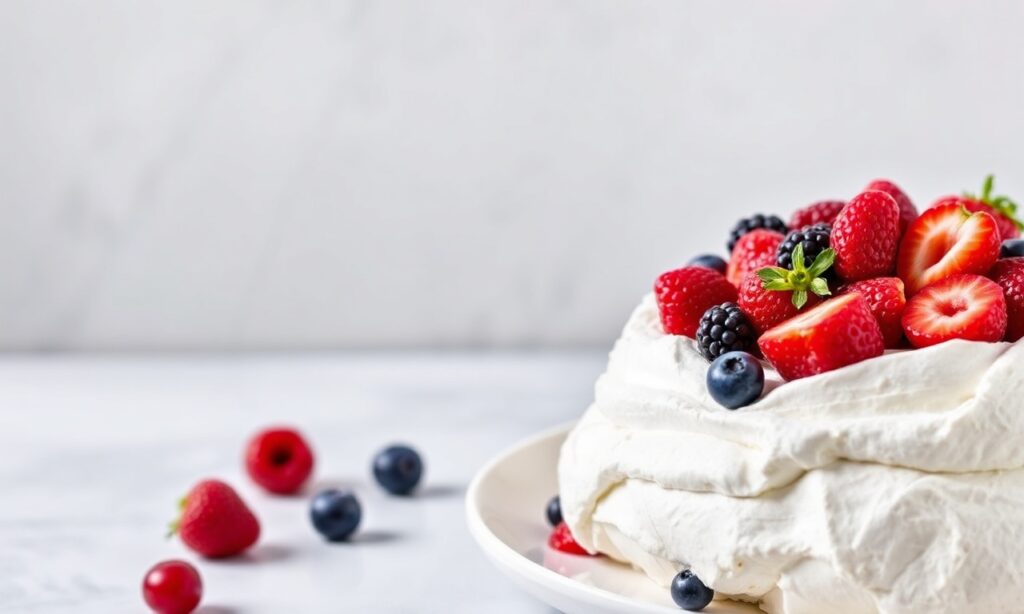 Summer Berry Pavlova: a light, sweet slice of sunshine.
