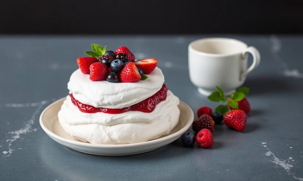 Summer Berry Pavlova: a light, sweet slice of sunshine.