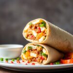 Ultimate breakfast burrito: quick, tasty, easy recipe.
