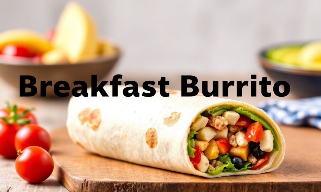 Ultimate breakfast burrito: quick, tasty, easy recipe for a delicious start.