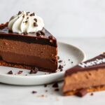Decadent Hershey pie: a rich chocolate dessert slice.