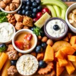 Delicious low-calorie snack board for guilt-free enjoyment.