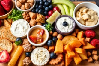 Delicious low-calorie snack board for guilt-free enjoyment.