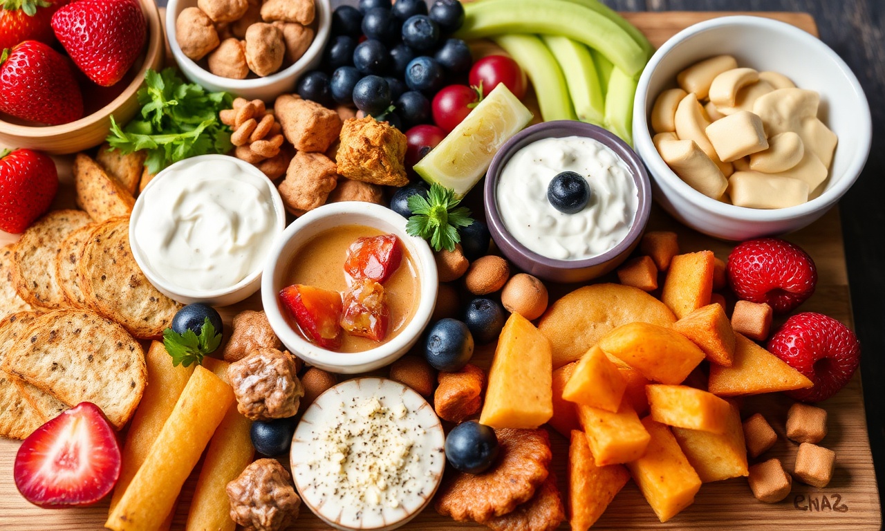 Delicious low-calorie snack board for guilt-free enjoyment.