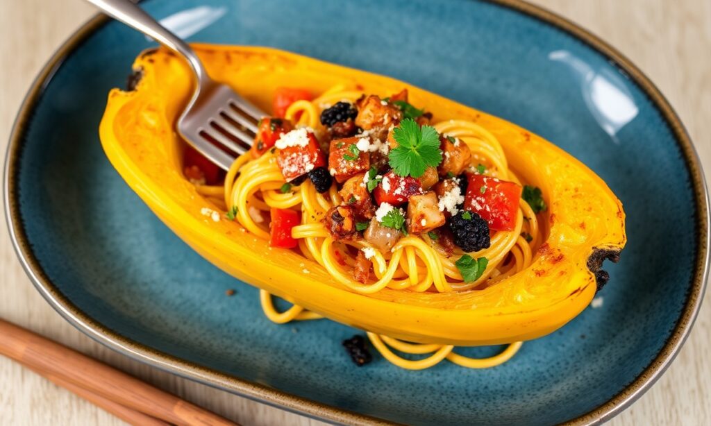 Delicious Keto Spaghetti squash boats, a low-carb flavor adventure.