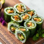 Fresh flavorful vegan avocado cucumber sushi rolls guide.