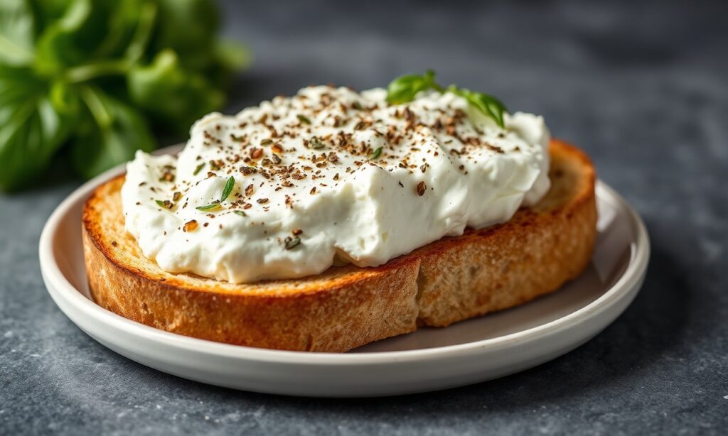 Creamy Ricotta Toast: delicious, simple, crunchy, flavorful bread delight.