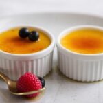Timeless elegance of classic crème brûlée, a dessert masterpiece.