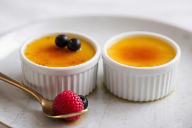 Timeless elegance of classic crème brûlée, a dessert masterpiece.