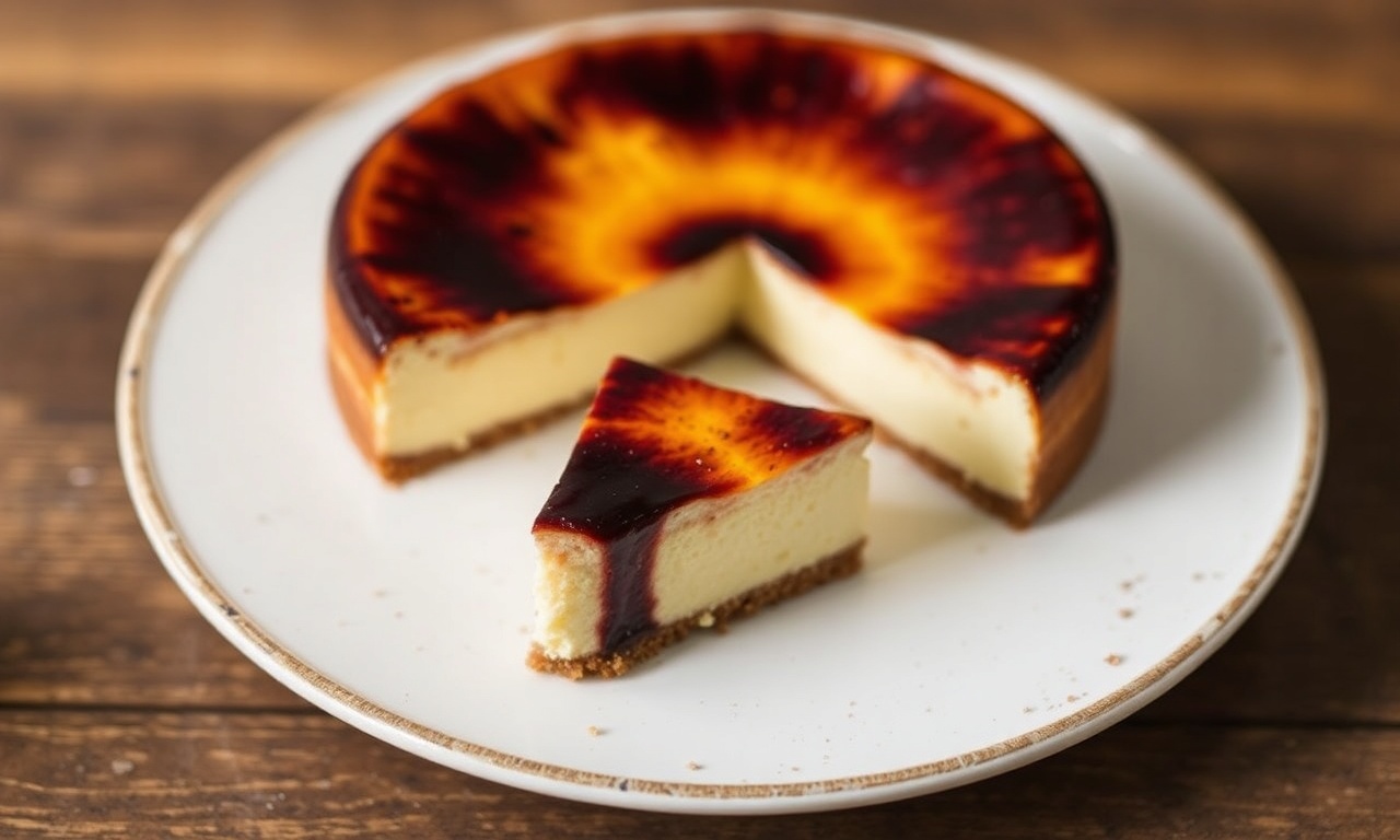 Irresistible rise of Basque burnt cheesecake delight.