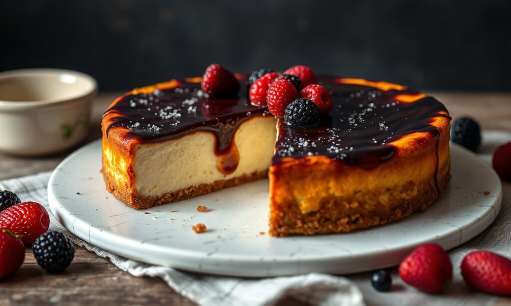 Irresistible rise of Basque burnt cheesecake delight.