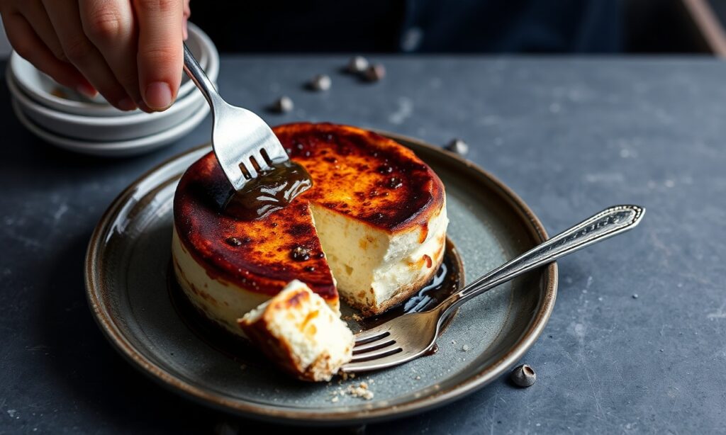 Irresistible rise of Basque burnt cheesecake delight.