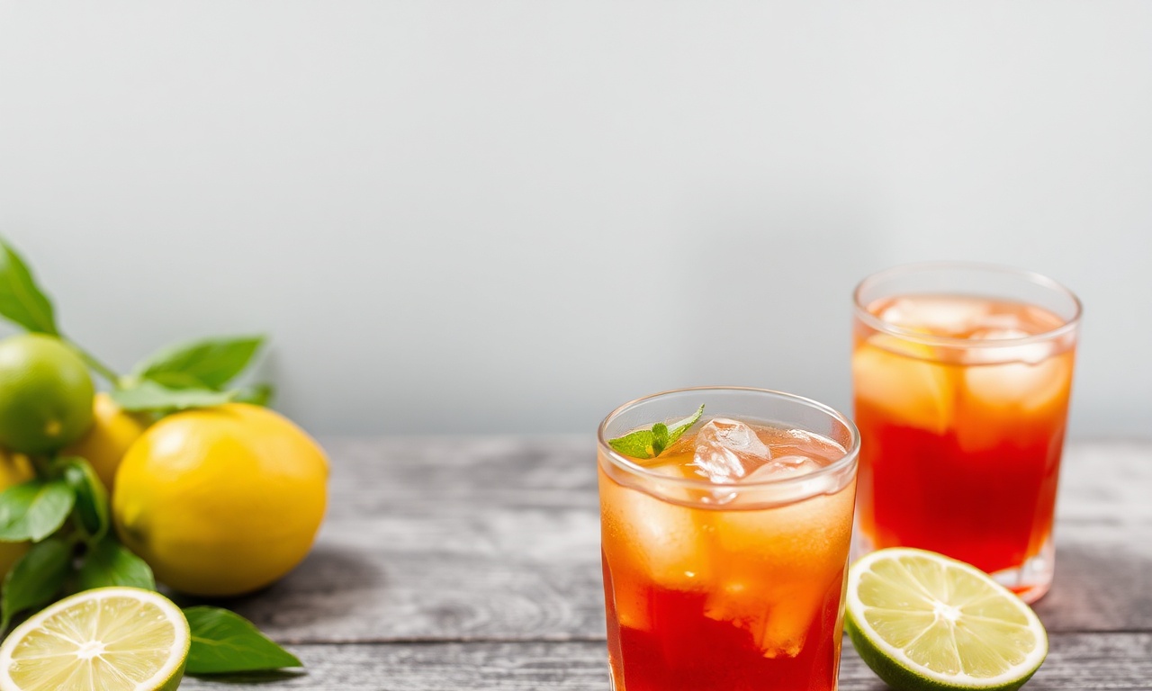 Zesty lime iced tea recipe: cool and refreshing drink.