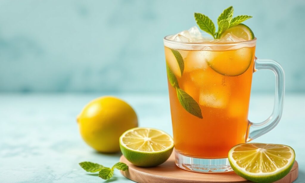 Refreshing Zesty Lime Iced Tea recipe for instant cool-down.
