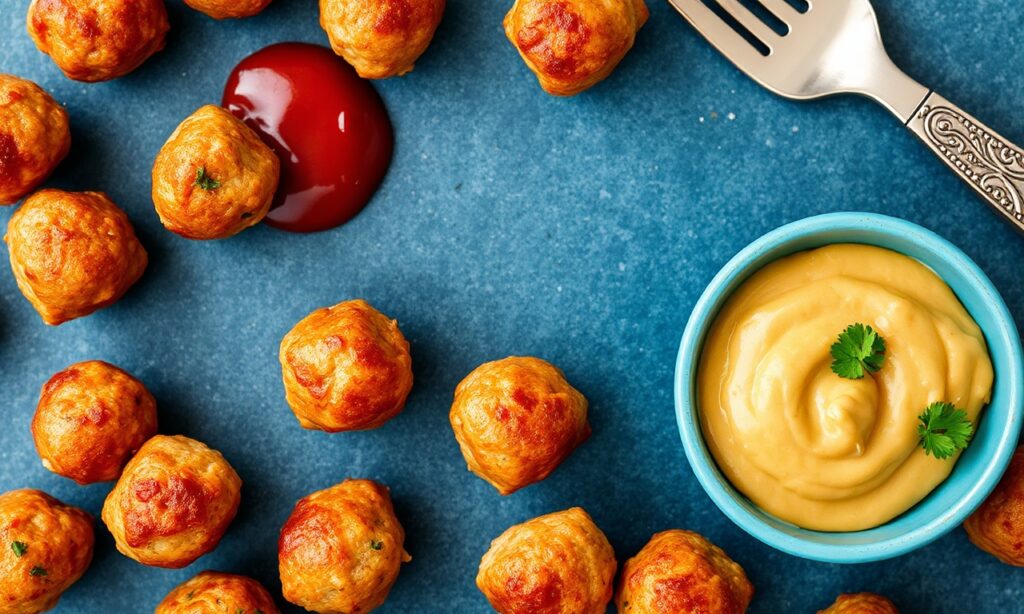 Tiny flavor bombs: Delicious mini chicken meatballs for your kitchen creations.