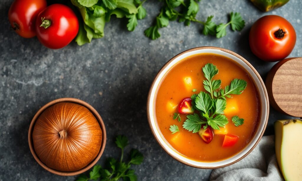 Cleanse Nourish: Vibrant detox vegetable soup guide for vitality.