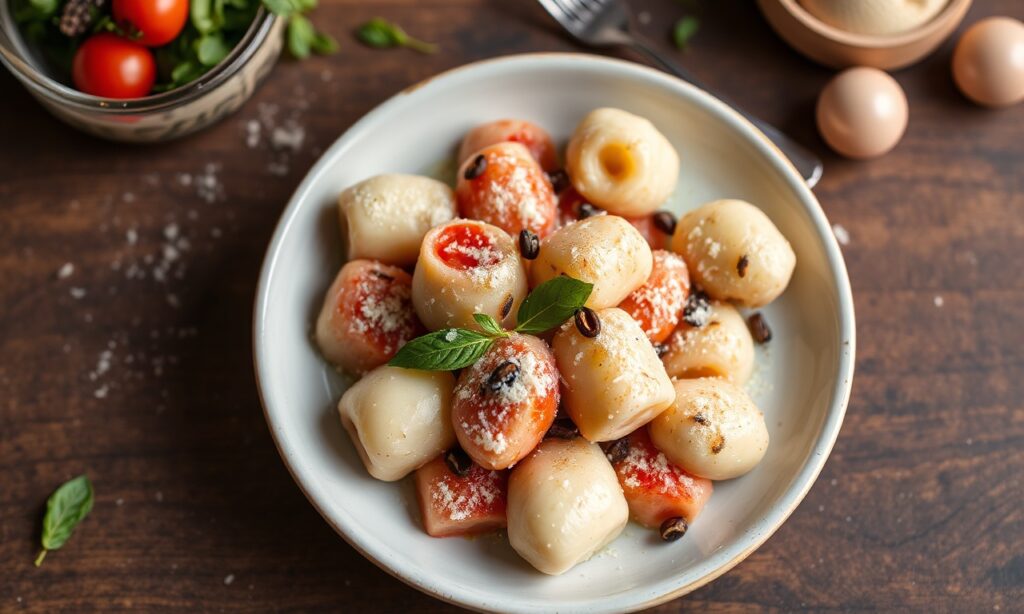 Wholesome gluten-free vegan gnocchi recipe, delicious and healthy.