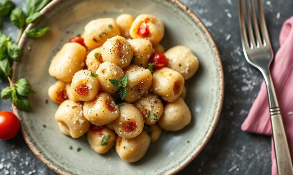 Wholesome gluten-free vegan gnocchi recipe, delicious and healthy.