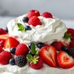Summer Berry Pavlova: light, fruity dessert delight