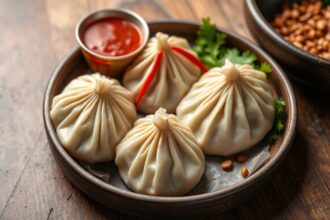 Steamed veggie momos: a healthy and flavorful dumpling delight.