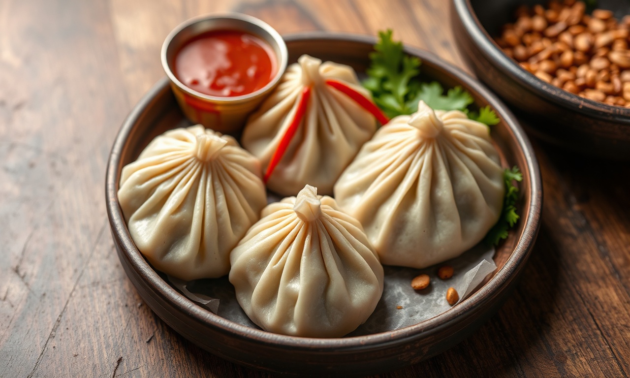 Steamed veggie momos: a healthy and flavorful dumpling delight.