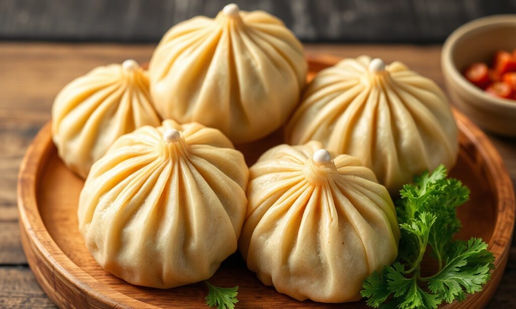 Steamed Veggie Momos: healthy, flavorful, delicious, a delightful steamed treat.