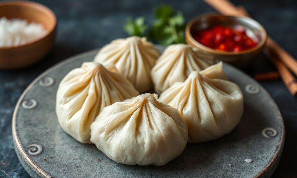 Steamed Veggie Momos: A flavorful and healthy Himalayan street food delight.
