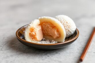 Mochi ice cream: sweet fusion of tradition and flavor.