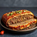 Savory pastel de carne, a delicious meatloaf twist.