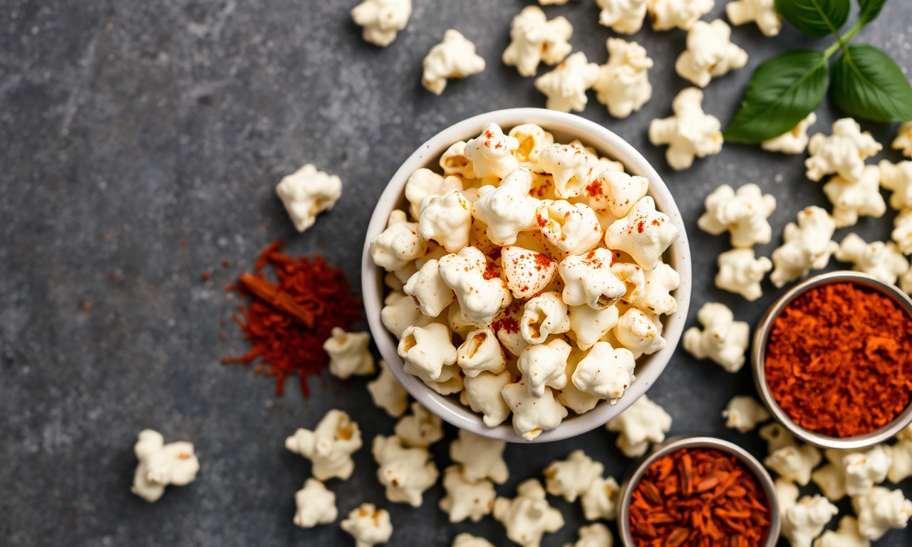 Spicy Indian popcorn twist: delicious fusion flavor.