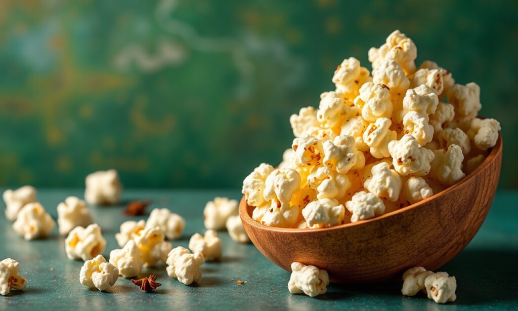 Indian spiced popcorn twist: a flavorful adventure.