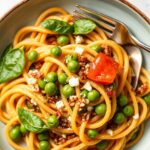 Power Up your plate with high-protein edamame pasta.