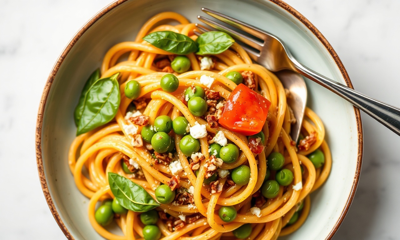 Power Up your plate with high-protein edamame pasta.