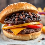 Fiery flavor: Ultimate spicy black bean burger recipe.