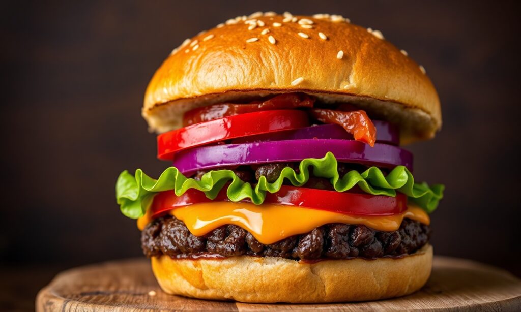 Fiery flavor: ultimate spicy black bean burger recipe.