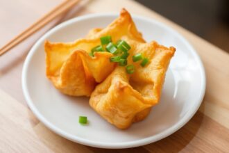 Crispy Crab Rangoon appetizer: tasty origins of this delightful fried wonton.