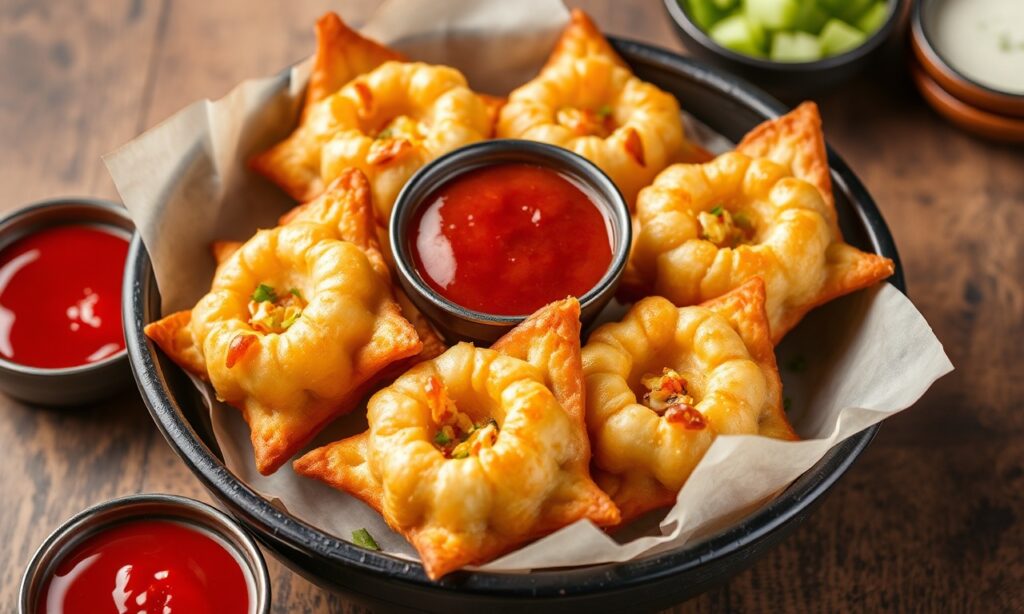 Crispy Crab Rangoon delight: tasty origins explored in this article.