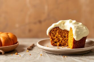 Velvety pumpkin cream cheese frosting for fall baking.