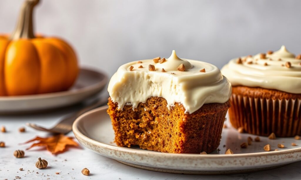 Velvety pumpkin cream cheese frosting, a delicious fall baking essential.