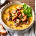 Savor flavor: Delicious Philly cheesesteak soup recipe.