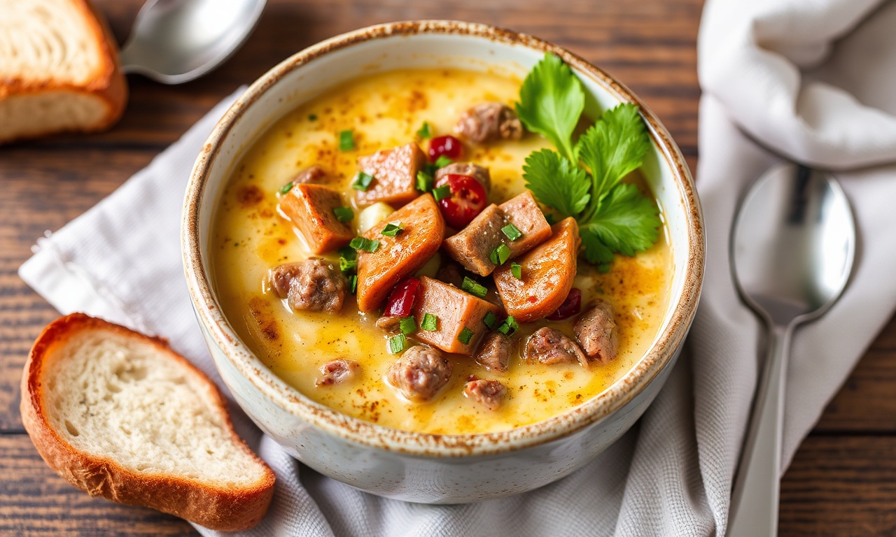 Savor flavor: Delicious Philly cheesesteak soup recipe.
