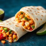 Unlock Flavor: Chicken fajita quesadilla with vibrant bell peppers.